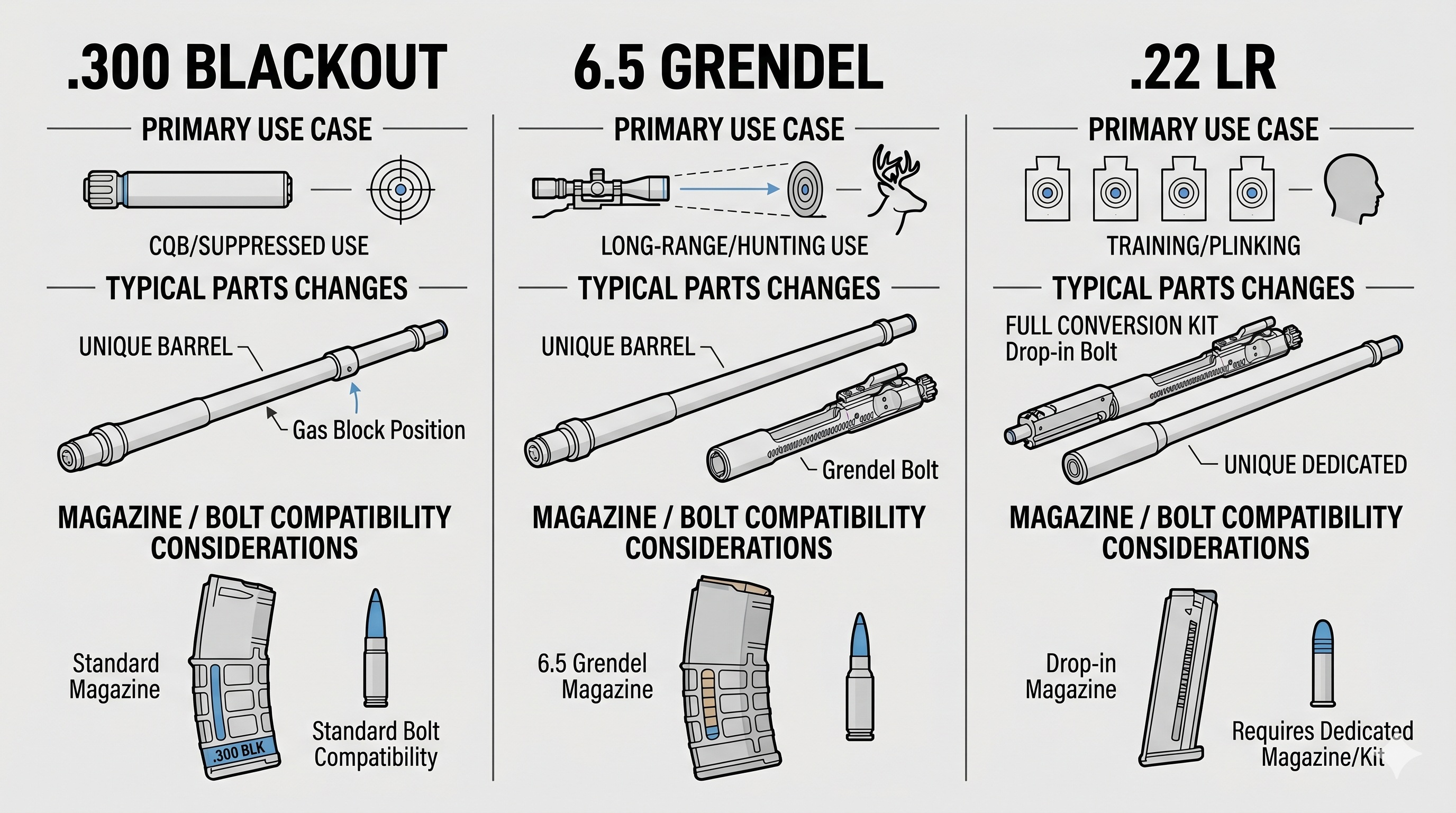 AR-15 Caliber Options Beyond 5.56: What Changes and Why hero image
