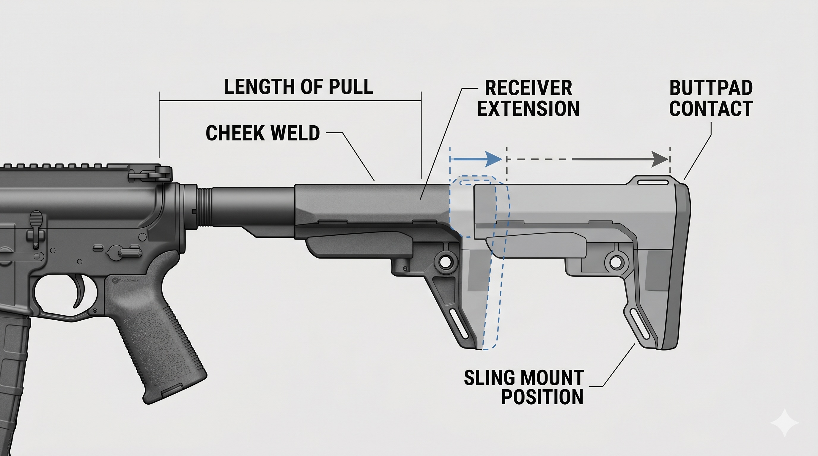 AR-15 Stocks and Braces: Adjustability, Cheek Weld, and Practical Tradeoffs hero image